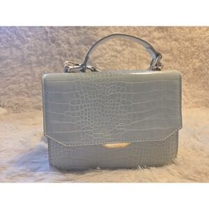 Lulus Fashionable Forever Mint Green Crocodile Embossed Crossbody Bag